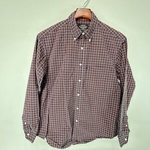 Polo Ralph Lauren Jeans Co. Men's Small Button Down Red Plaid RL Flag Shirt